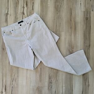 LRL Cream Corduroy Bootcut Jeans Pants Size 16 Cotton Women